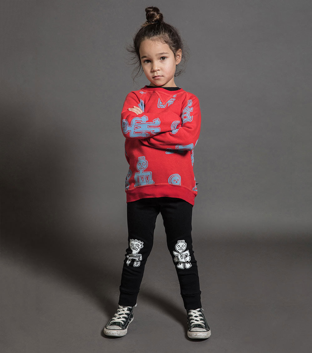 Kid | Tribal Dancers Leggings | Black (V1)