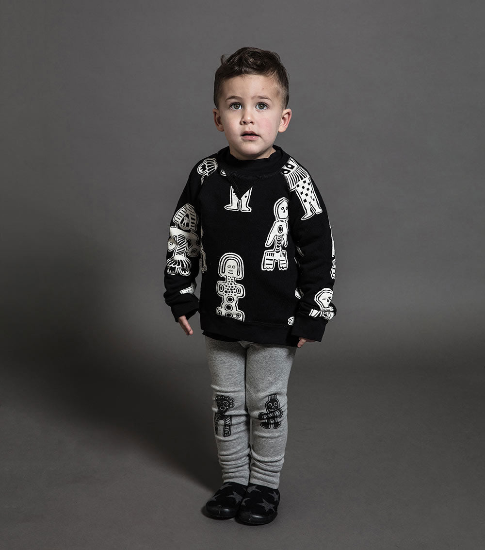 Kid | Tribal Dancers Sweatshirt | Black