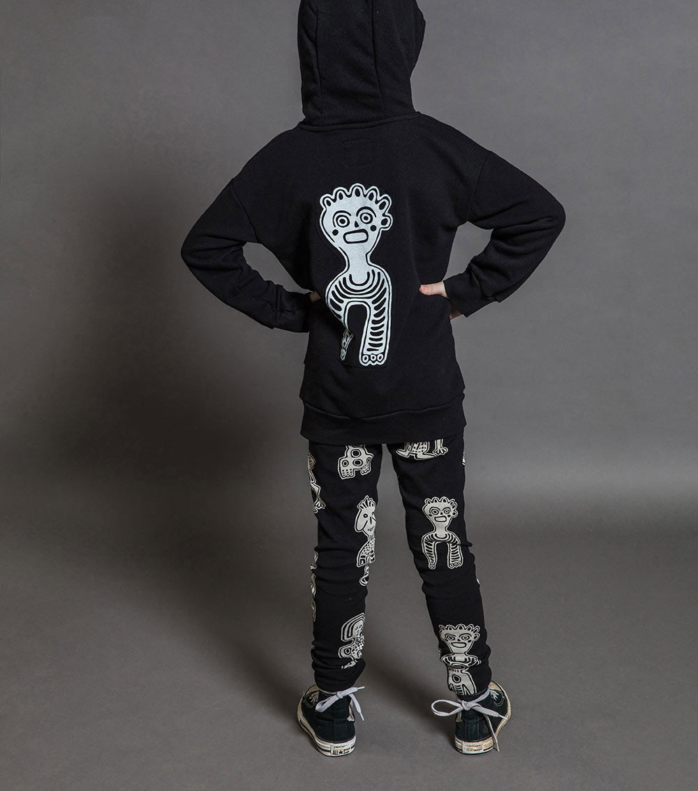 Kid | Tribal Dancers Leggings | Black (V2)