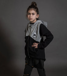 Kid | Hooded Vest | Heather Grey