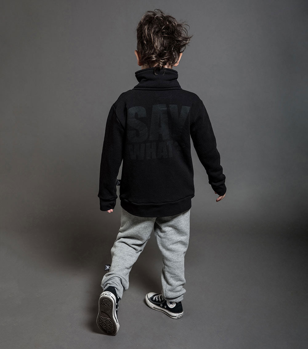 Kid | Tribal Dancer Fluffy Sweatpants | Heather Grey