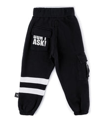 Kid | Cargo Sweatpants | Black