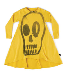 Kid | Dizzy Skull 360 Dress | Dusty Yellow
