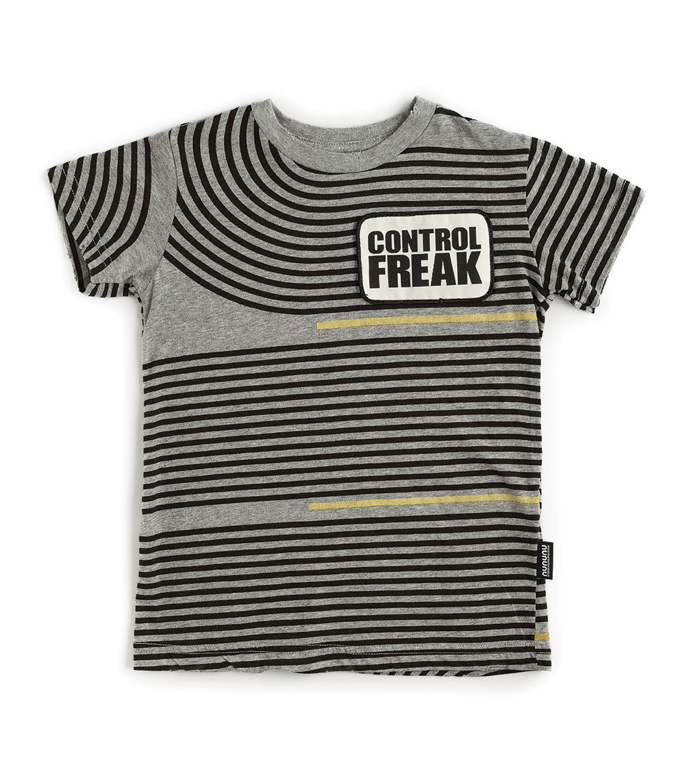 Kid | Control Freak Spiral T-Shirt | Heather Grey