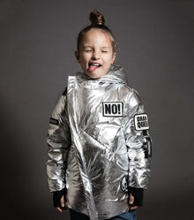 Kid | Super Patch Down Jacket | Silver