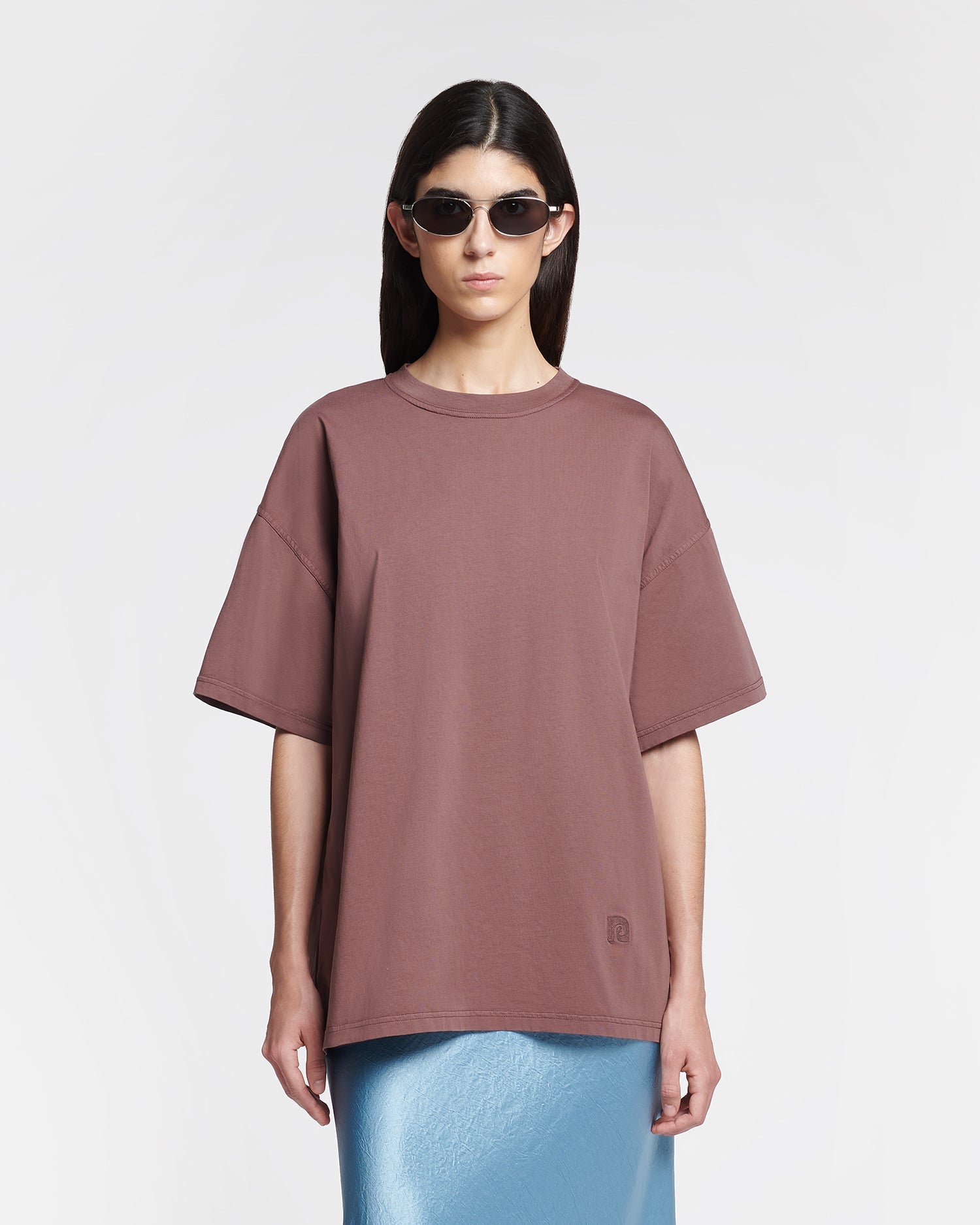 Unisex | Wren Embroidered Cotton-Jersey T-Shirt | Nutmeg