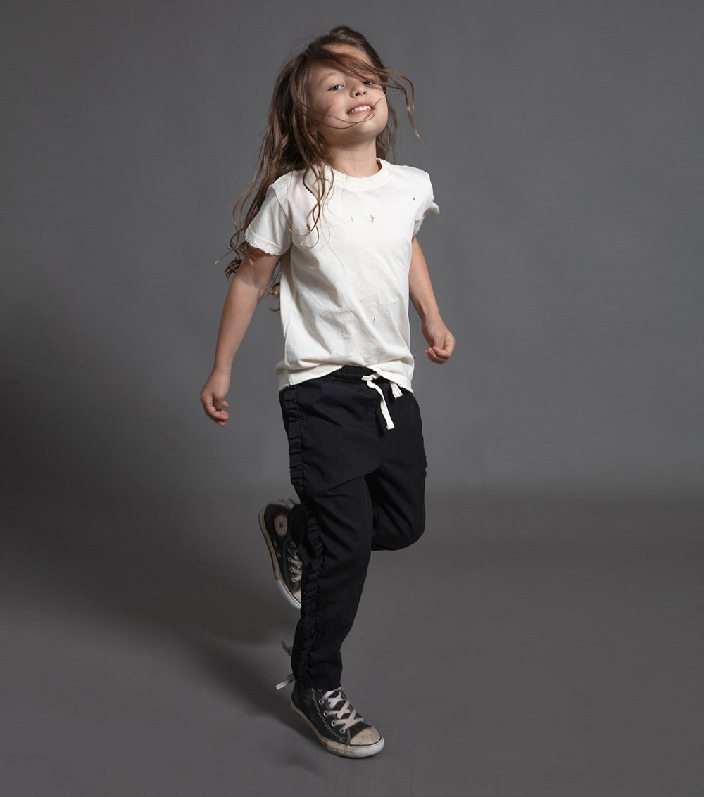 Kid | Hand Torn Deconstructed T-Shirt | Natural