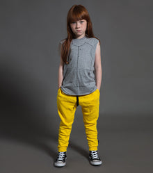 Kid | Sewing Pattern Sleeveless Shirt | Heather Grey
