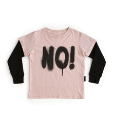 Kid | Sprayed No! Shirt | Powder Pink
