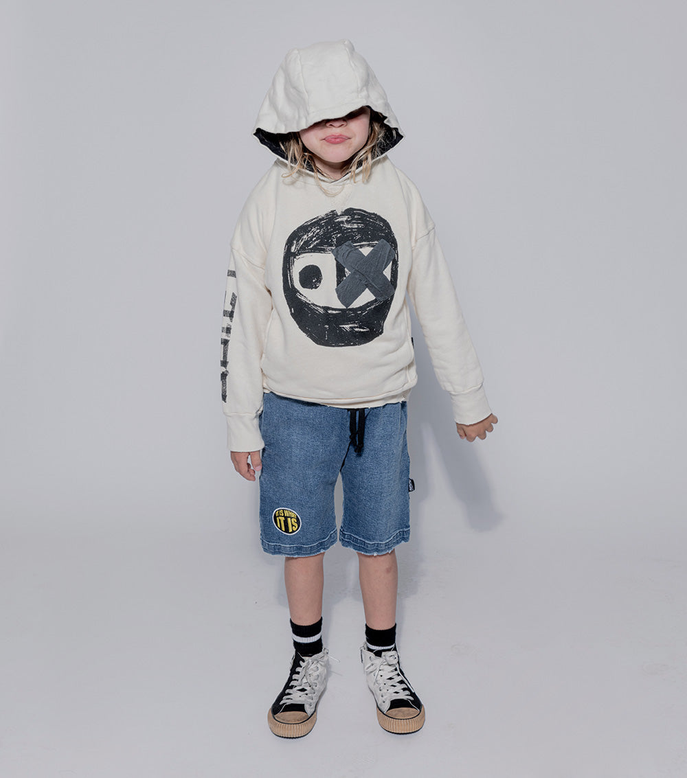 Kid | The Warrior Hoodie | Natural