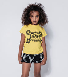 Kid | Masking Tape Yoga Shorts | Heather Grey