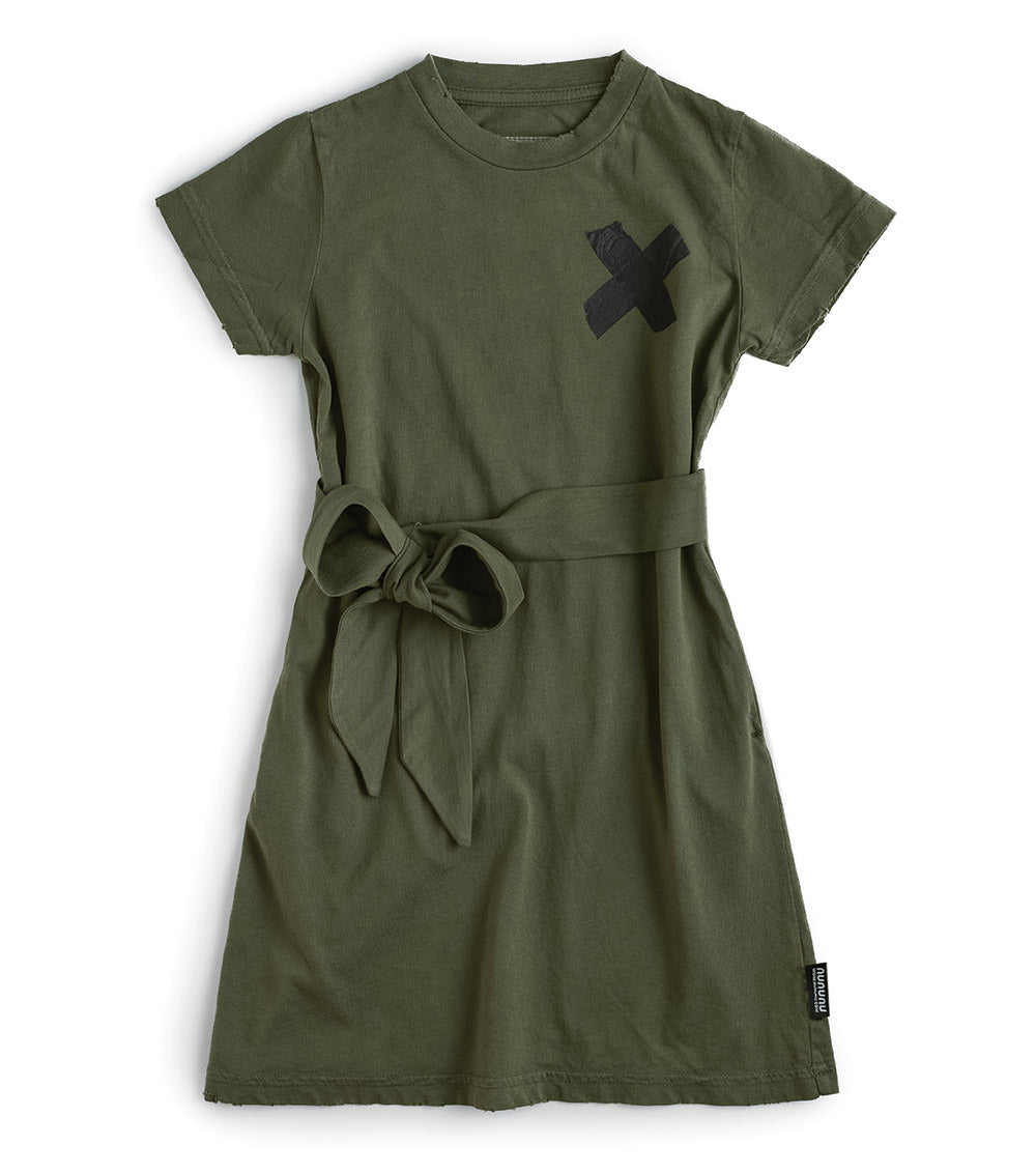 Kid | T-Shirt Dress | Olive