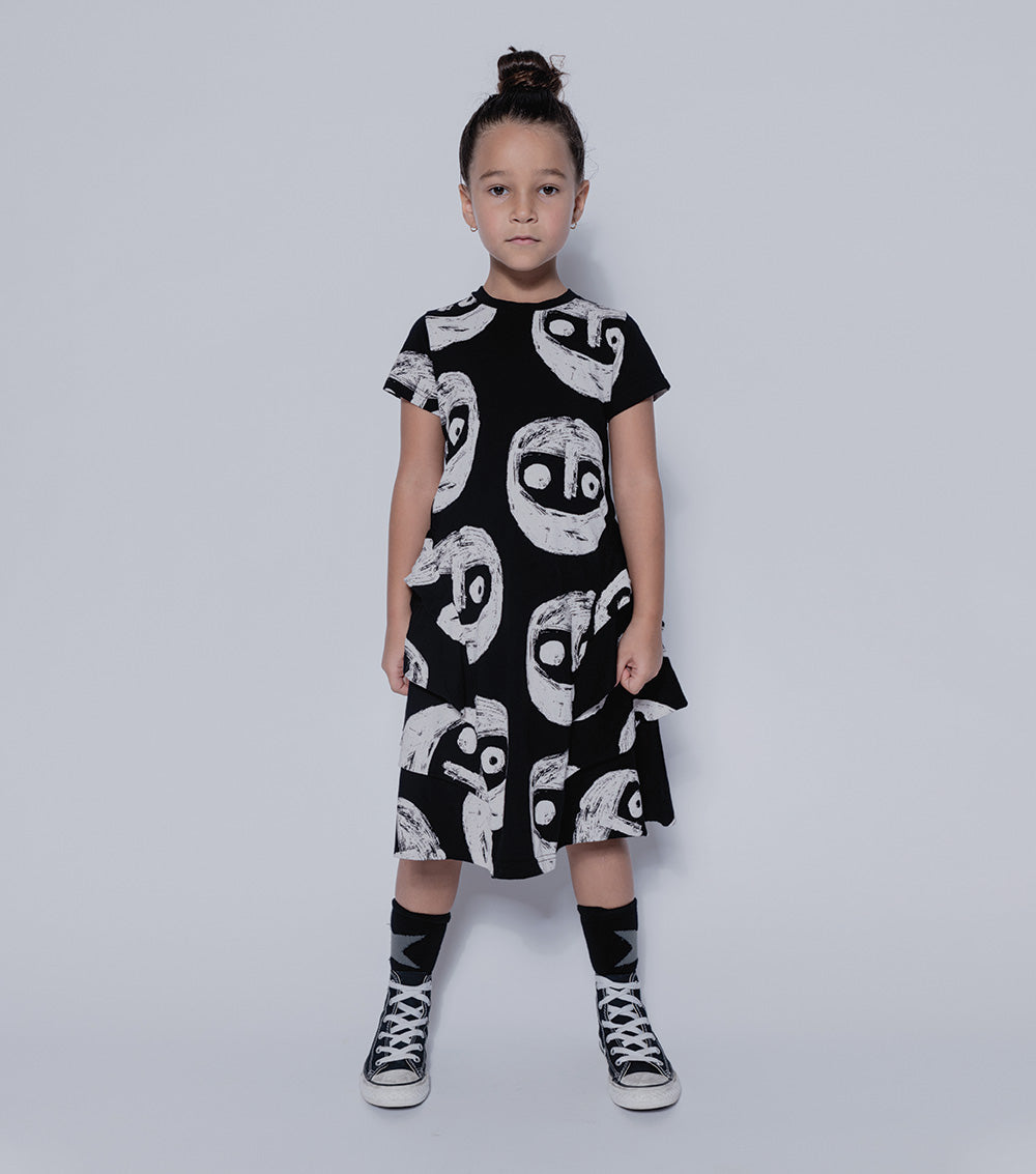 Kid | The Warriors Layered Dress | Red