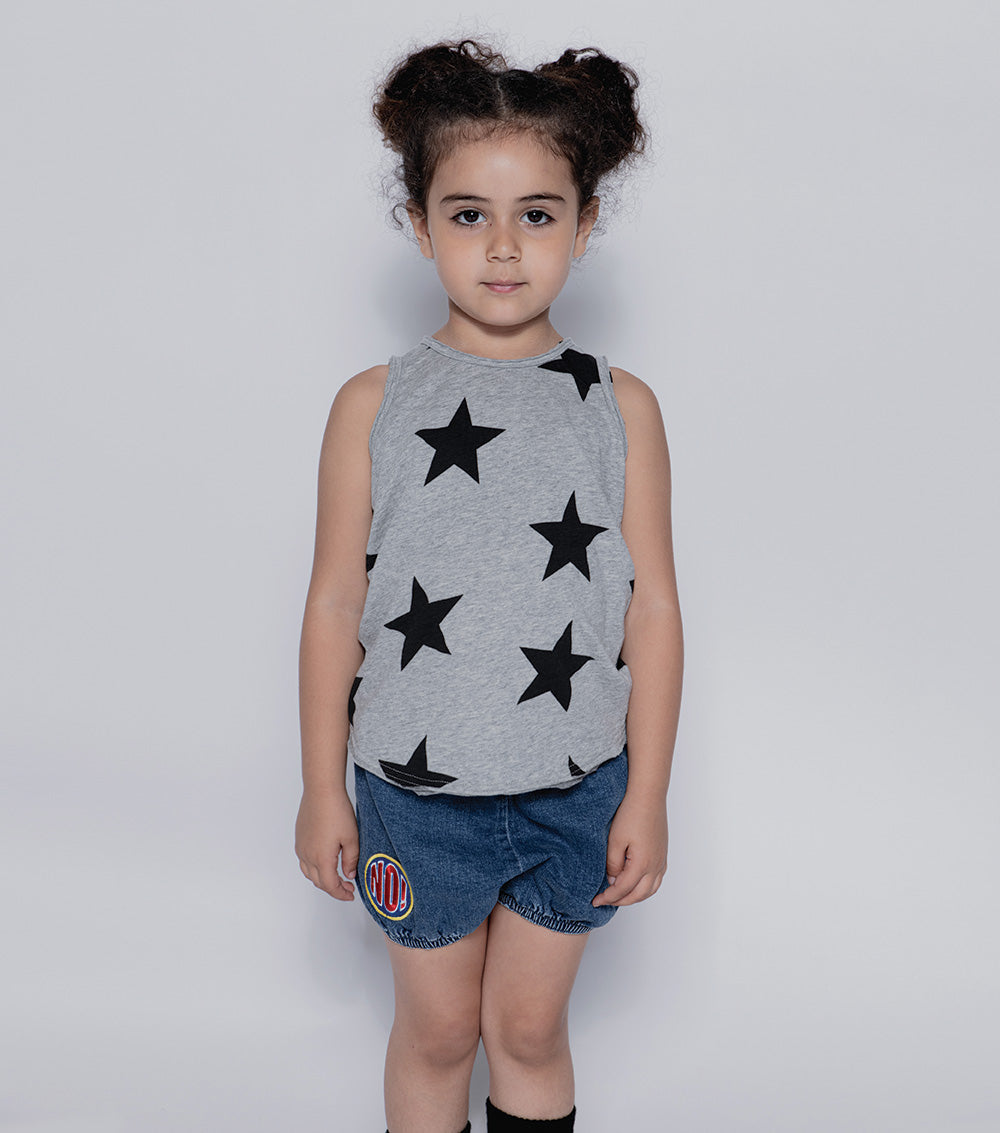 Kid | Denim Yoga Shorts | Denim