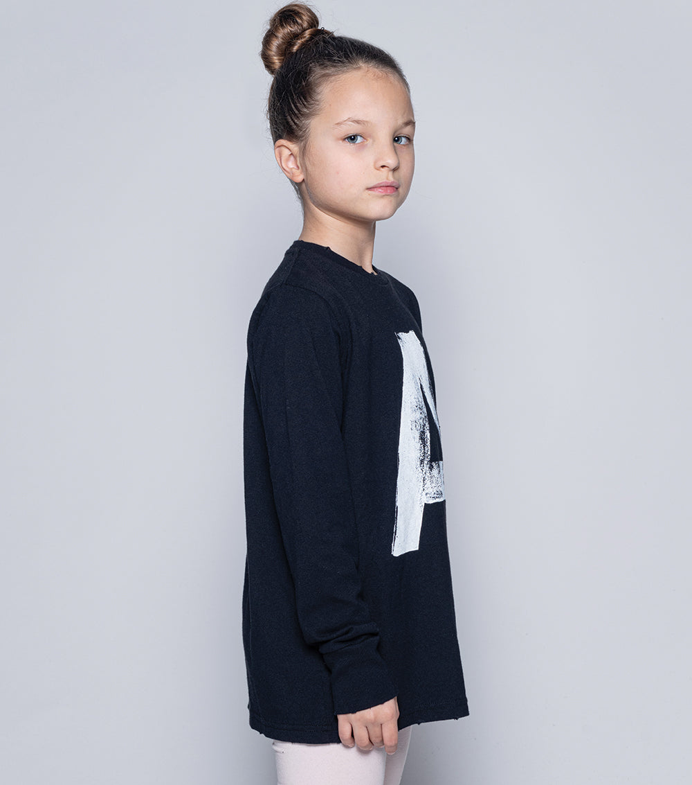 Kid | "A" Shirt | Black