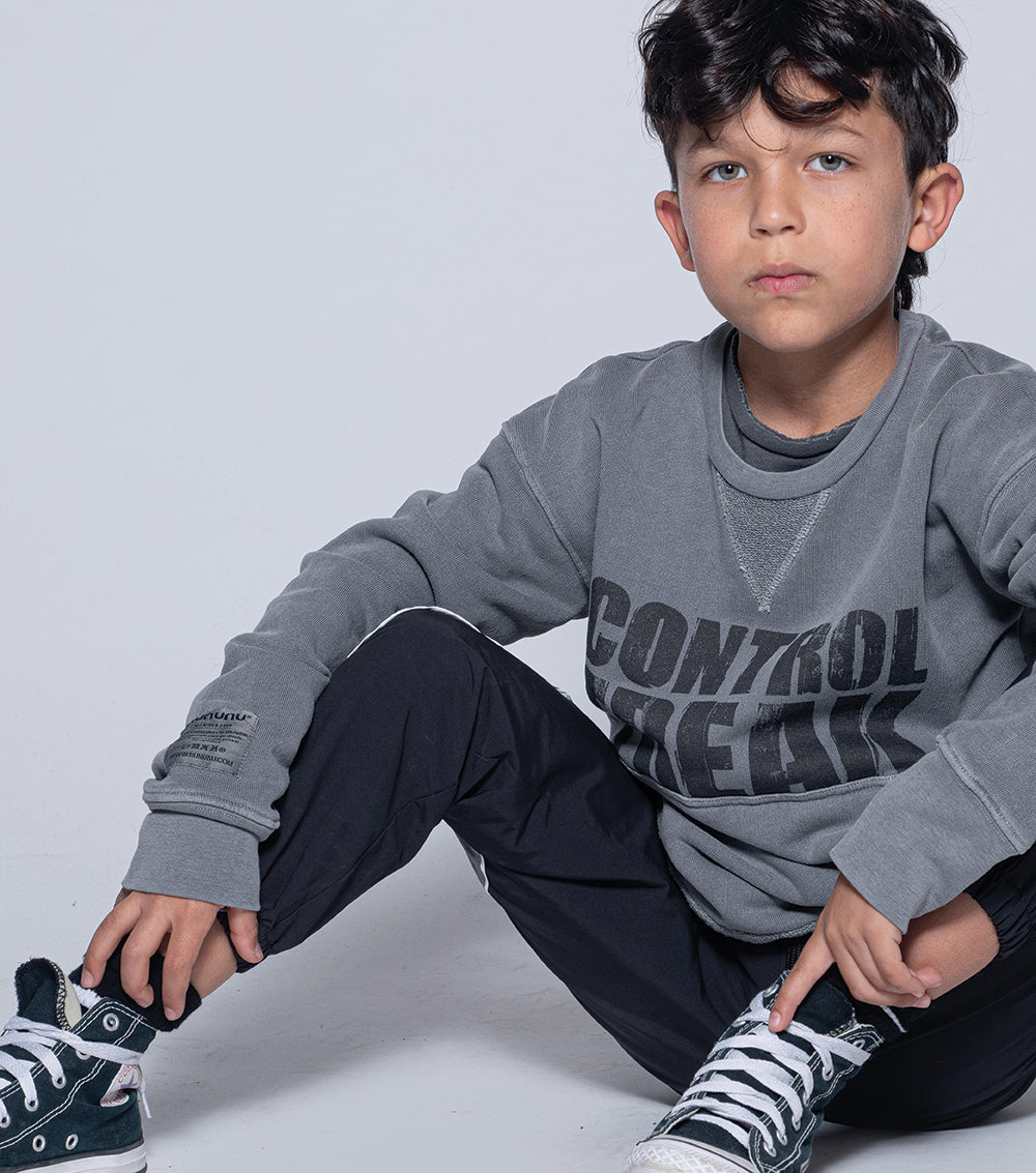 Kid | Kangaroo Sweatshirt | Dyed Grey