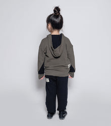 Kid | Dazed Skull Zip Hoodie | Olive