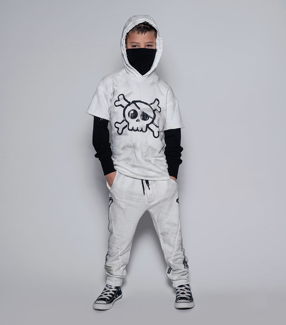 Kid | Side Bone Sweatpants | Dirty White