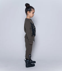 Kid | Skull Patch Smart Pants | Olive