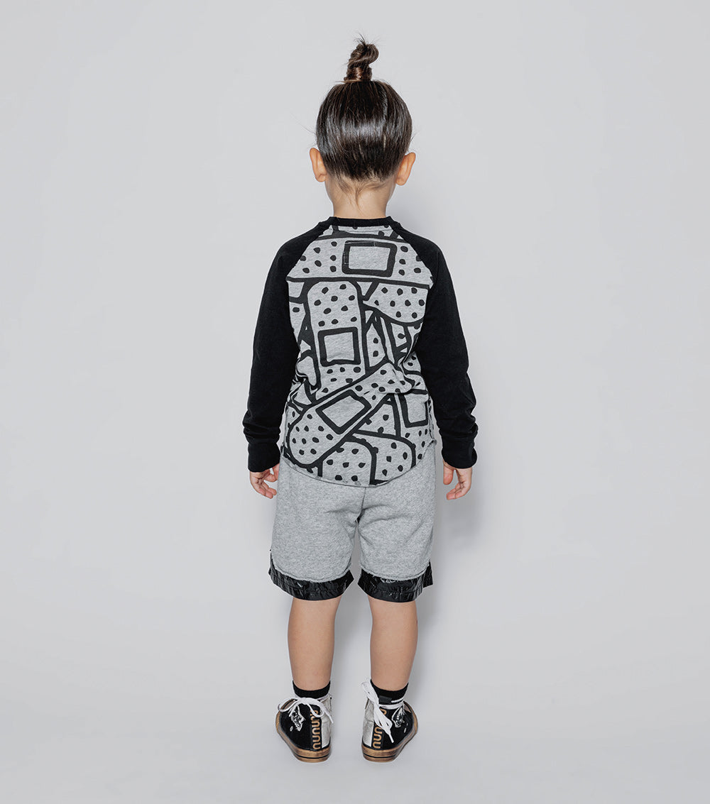 Kid | Bandaid Baseball Shirt | White