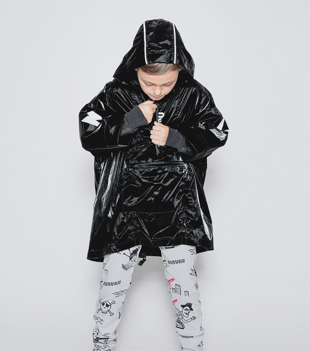 Kid | Rain Poncho | Black