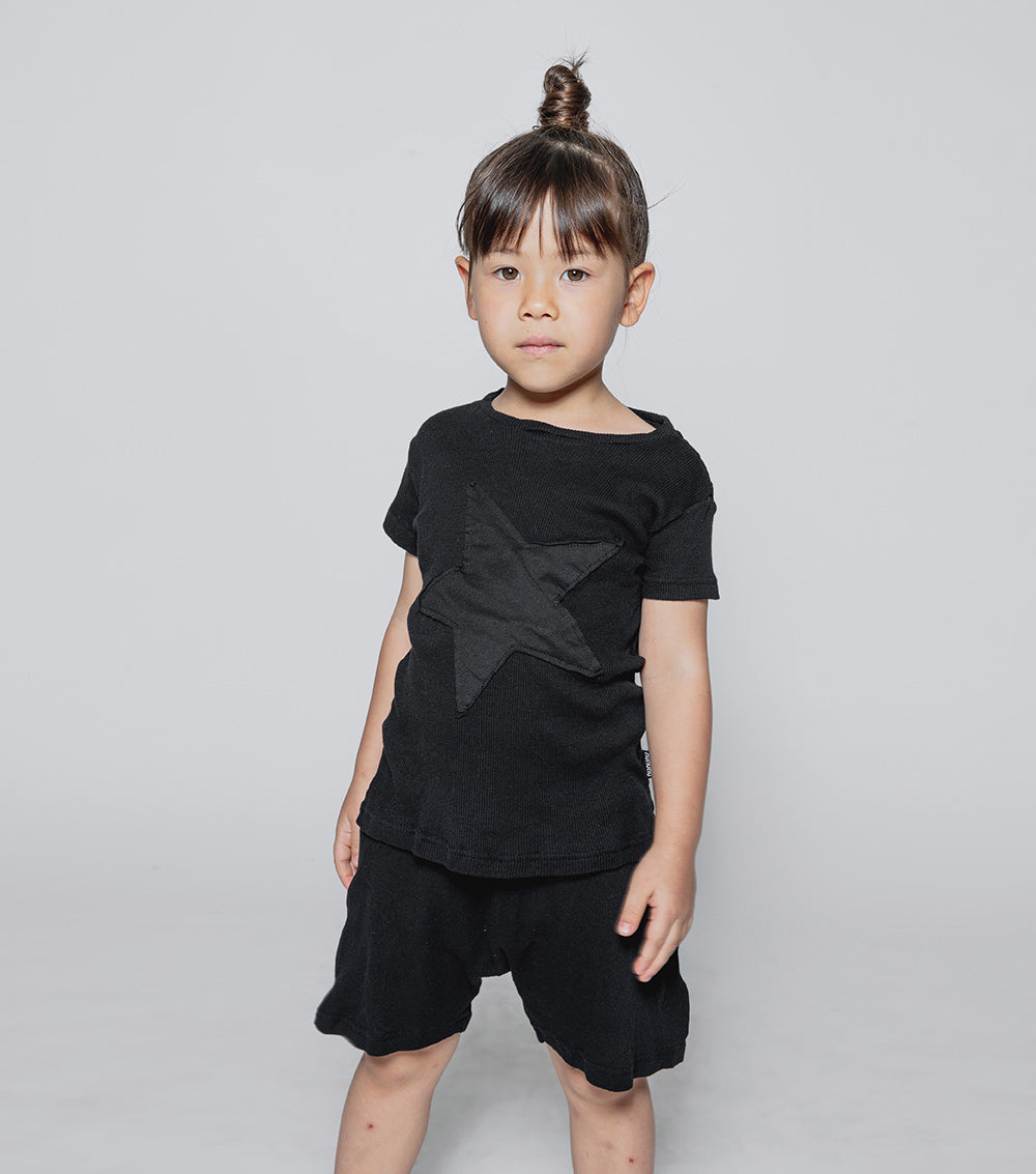 Kid | Star Patch Loungewear | Black