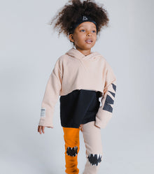 Kid | Cropped Hi-Lo Hoodie | Black