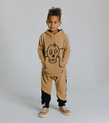 Kid | Colorblock Nununu Baggy Pants | Mocha