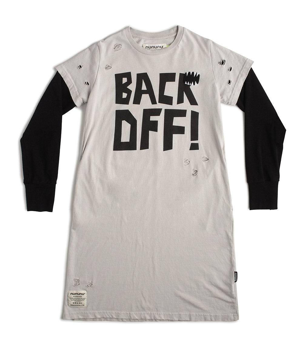 Kid | Back Off Twofer Dress | Ice Grey