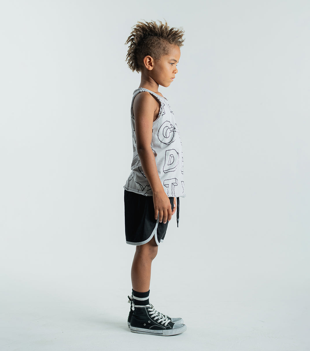 Kid | A-Z Tank Top | Ice Grey