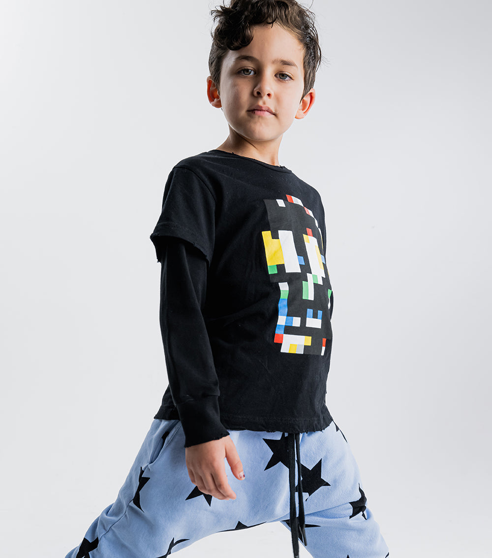 Kid | Pixel Skull Shirt | Black