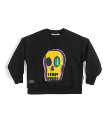 Kid | Dizzy Skull Heavy Sweatshirt | Black