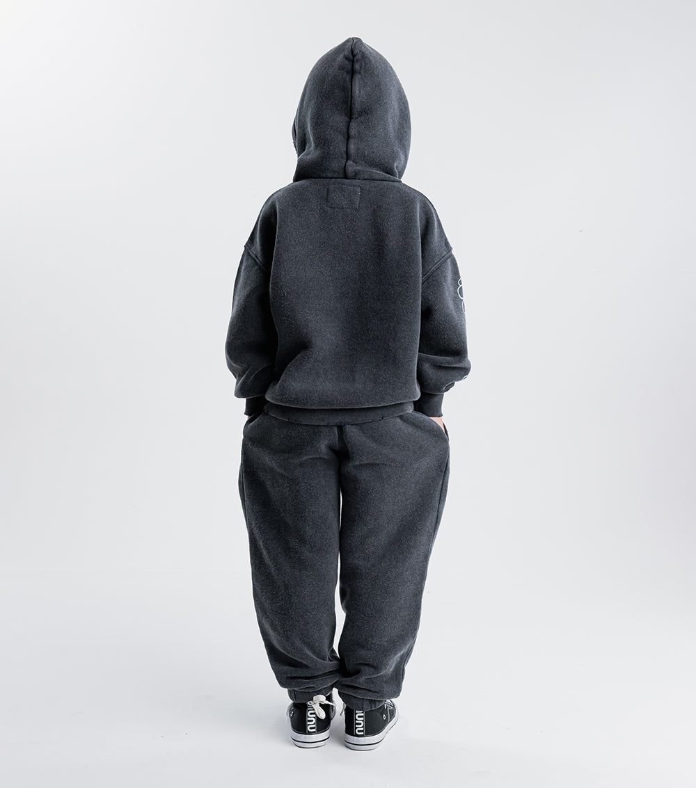 Kid | Extra Cozy Hoodie | Washed Graphite