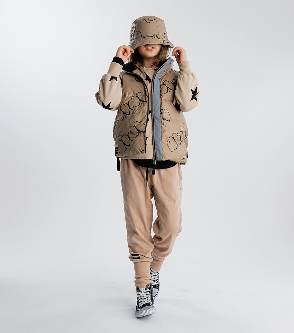 Kid | Skull Patch Light Pants | Coffee
