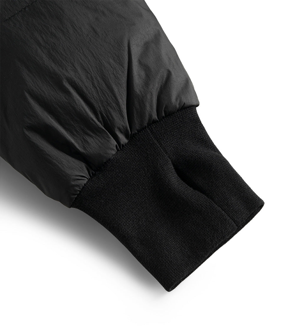 Unisex | Reversible Side Eye Down Coat | Black x Smokey Natural