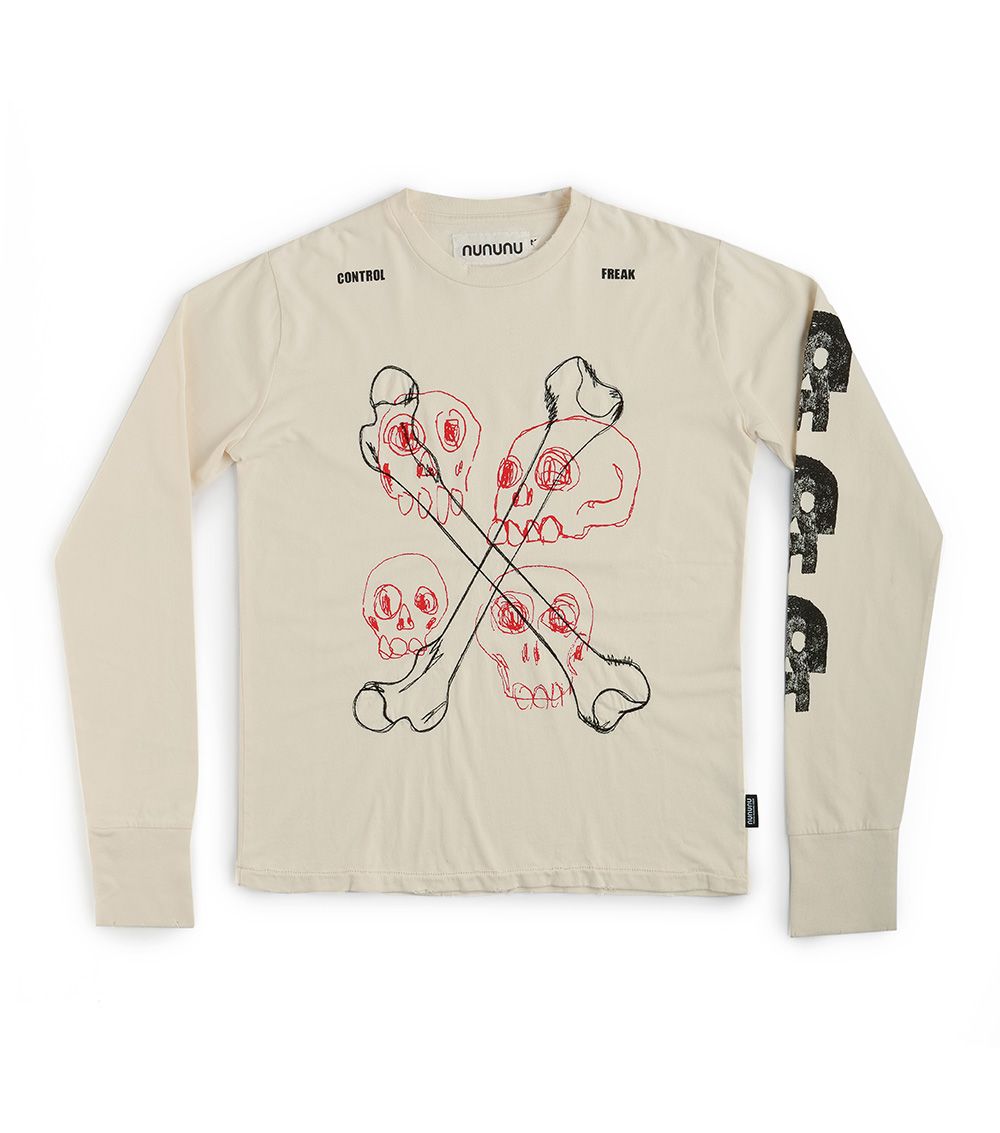Women | Multi Skull Shirt | Natural