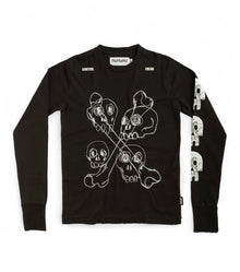 Men | Multi Skull Shirt | Black