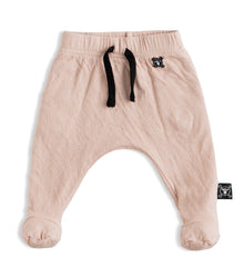 Newborn | Soft Footed Baggy Pants | Powder Pink