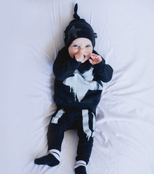 Newborn | Falling Star Sweatshirt | Black