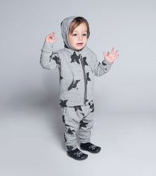Newborn | Star Zip Hoodie | Black