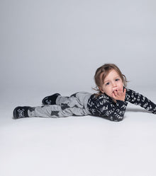 Newborn | Growth Onesie | Black