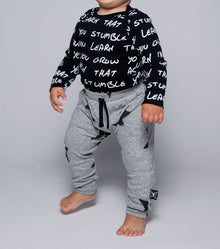 Newborn | Growth Onesie | Black