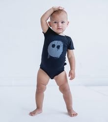 Newborn | Melting Mask Onesie | Powder Pink