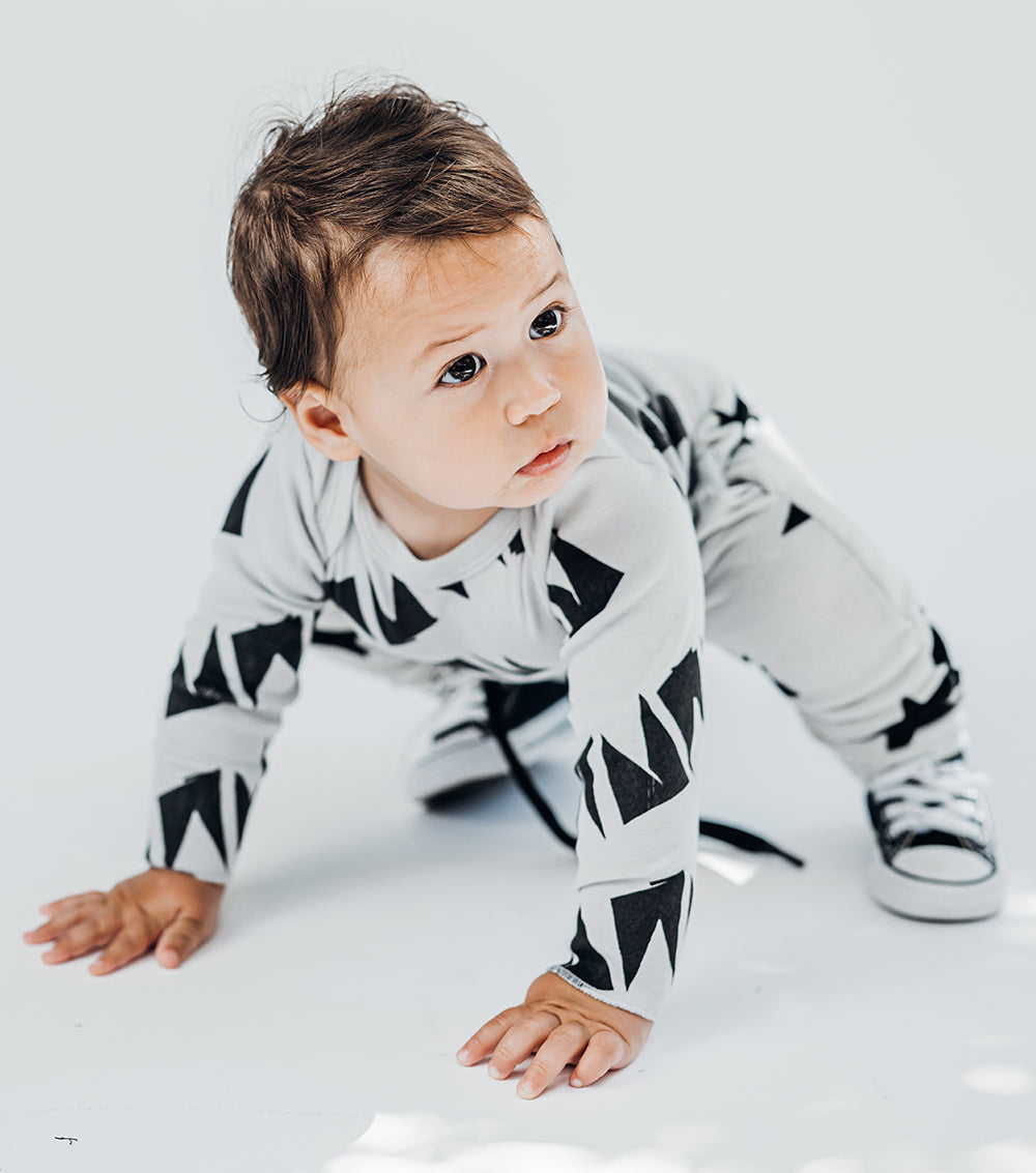 Newborn | Nununu Onesie | Ice Grey