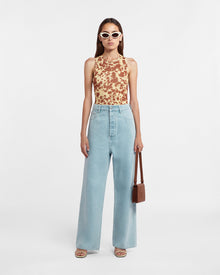 Womens | Josine Wide-Leg Jeans | Sun Bleach