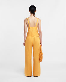 Womens | Polyka Linen Pants | Orange Pf23