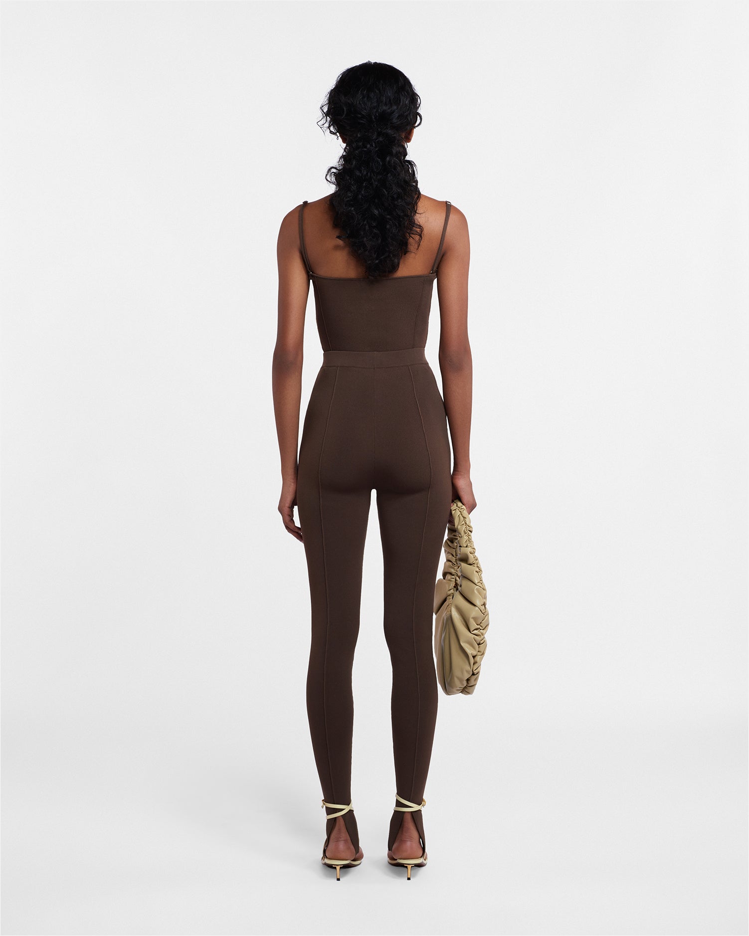 Womens | Davine Double-Strap Top | Bitter Chocolate