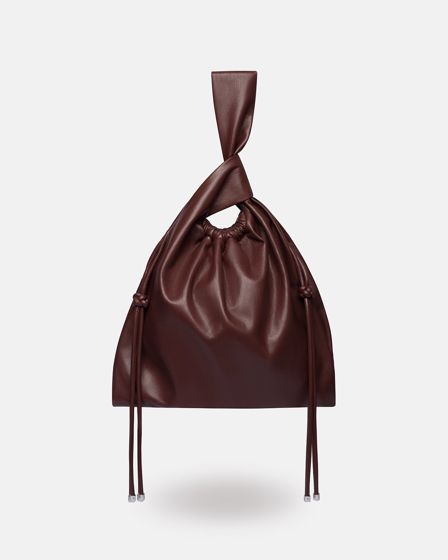 Womens | Jen Drawstring Okobor Alt-Leather Bag | Plum Chutney