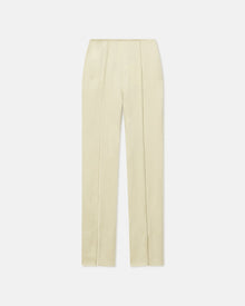 Womens | Ratana Crinkled-Satin Slim-Leg Pants | Green Tea