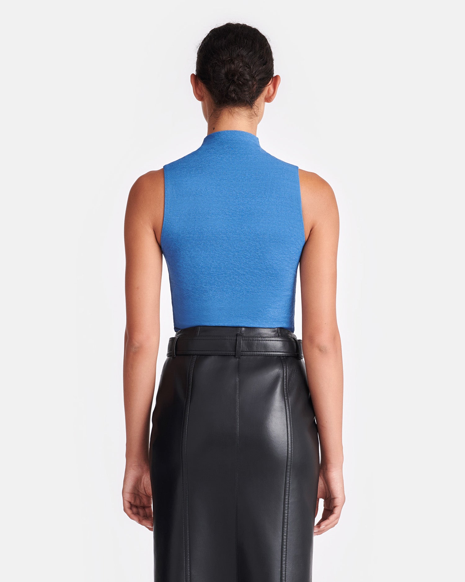 Womens | Annyka Mesh-Jersey Top | Blue